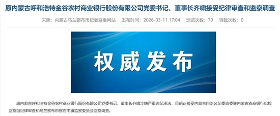  金谷农商行高层动荡持续，原董事长齐啸接受审查调查；三任董事长相继涉案。 股票财经 金谷农商行高层动荡持续，原董事长齐啸接受审查调查；三任董事长相继涉案。 股票财经 金谷农商行高层动荡持续，原董事长齐啸接受审查调查；三任董事长相继涉案。 股票财经